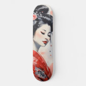 Geisha Woman Japan Persoonlijk Skateboard (Voorkant)