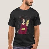 Geisha Woman Japans mooie Slimme T-shirt (Voorkant)