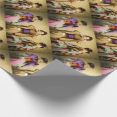  Geisha ziet geen kwaad oud Japan Cadeaupapier (Hoek)