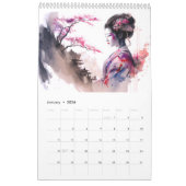 Geishas in Watercolor – 2026 Calendar Kalender (Jan 2026)