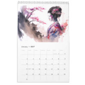 Geisha's in Waterverf – Kalender (Jan 2027)