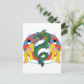 Geishas met Dragon Briefkaart (Staand voorkant)