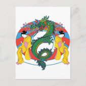 Geishas met Dragon Briefkaart (Voorkant)