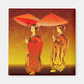 Geishas parasoles magneet