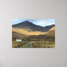 Geïsoleerd boerderijtje op het eiland Mull, Schotl Canvas Afdruk