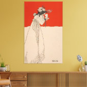 Geïsoleerd door Aubrey Beardsley Canvas Afdruk (Insitu (Woonkamer))