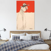 Geïsoleerd door Aubrey Beardsley Canvas Afdruk (Insitu (Slaapkamer))