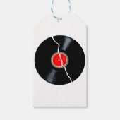 Geïsoleerd gebroken record cadeaulabel (Voorkant)