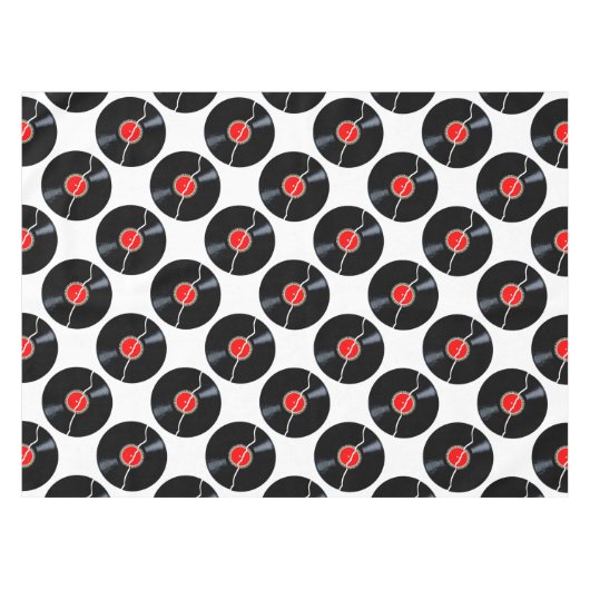 Geïsoleerd gebroken record tafelkleed (Voorkant (Horizontaal))