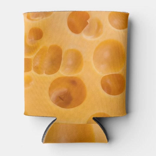 Geïsoleerd kaasstuk, mooi ontwerp blikjeskoeler (Voorkant)