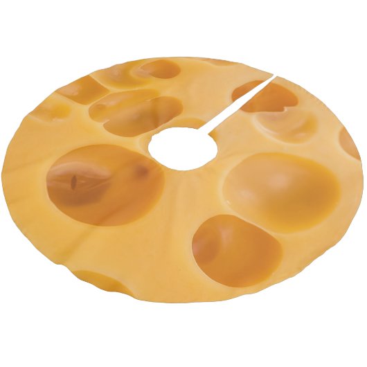 Geïsoleerd kaasstuk, mooi ontwerp kerstboom rok (Gekanteld)