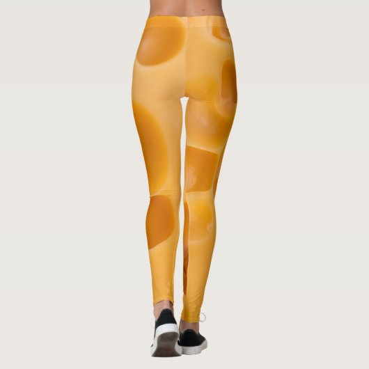 Geïsoleerd kaasstuk, mooi ontwerp leggings (Achterkant)