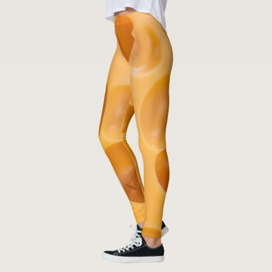 Geïsoleerd kaasstuk, mooi ontwerp leggings (Links)
