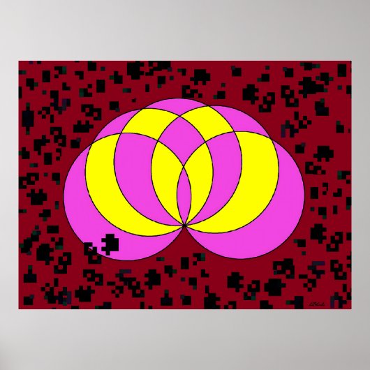 Geïsoleerd Spiralina-veld Poster (Voorkant)