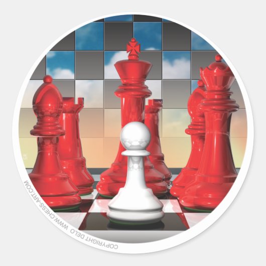 GEÏSOLEERD T-shirt CIRCLE_big Ronde Sticker (Voorkant)