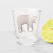 geïsoleerd uit bruin beer shot glas (Achterkant)