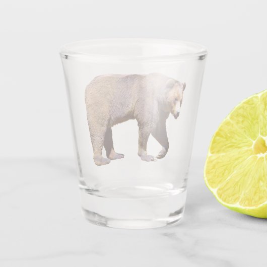 geïsoleerd uit bruin beer shot glas (Achterkant)