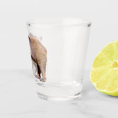 geïsoleerd uit bruin beer shot glas (Rechts)