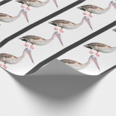 geïsoleerd van het grote witte pelikaanse briefkaa cadeaupapier (Hoek)