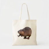 Geïsoleerd van het Noord-Amerikaanse Beaver Briefk Tote Bag (Voorkant)