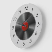 Geïsoleerd vinylrecord grote klok (Hoek)
