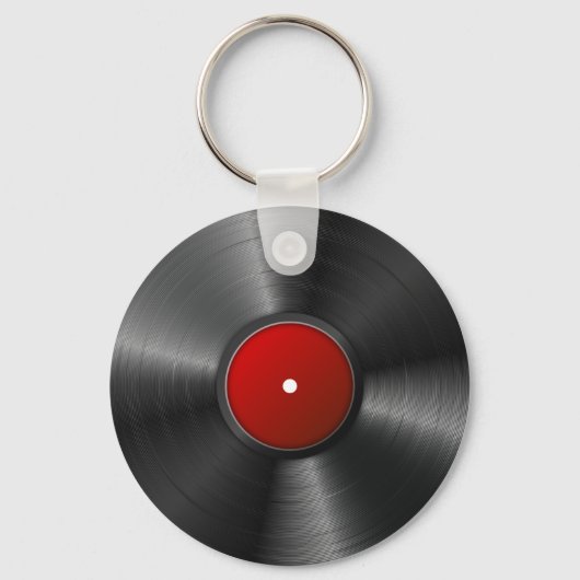 Geïsoleerd vinylrecord sleutelhanger (Voorkant)