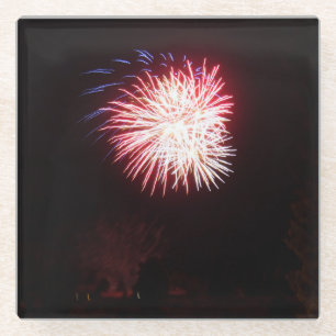 Geïsoleerd vuurwerk glazen onderzetter