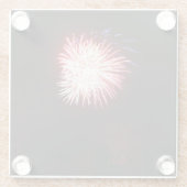 Geïsoleerd vuurwerk glazen onderzetter (Achterkant)