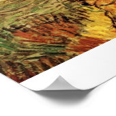 Geïsoleerd Wheat Field met Peasant door Van Gogh Poster (Hoek)