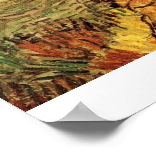 Geïsoleerd Wheat Field met Peasant door Van Gogh Poster (Hoek)