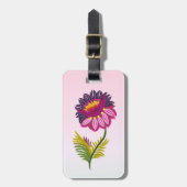 Geïsoleerde bloem bagagelabel (Voorkant verticaal)