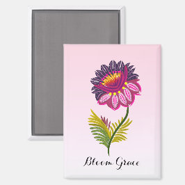 Geïsoleerde bloem magneet