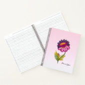 Geïsoleerde bloem notitieboek (Binnen)