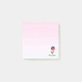 Geïsoleerde bloem post-it® notes (Voorkant)