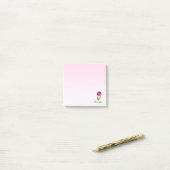 Geïsoleerde bloem post-it® notes (Op bureau)