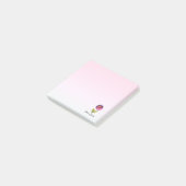 Geïsoleerde bloem post-it® notes (Schuin)
