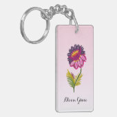 Geïsoleerde bloem sleutelhanger (Voorkant Links)