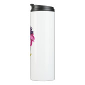 Geïsoleerde bloem thermosbeker (Geroteerd rechts)
