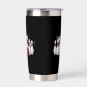 Geïsoleerde Bowling Tumbler Drinkbeker (Links)