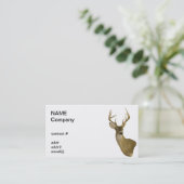 geïsoleerde buck visitekaartje (Staand voorkant)
