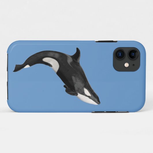 Geïsoleerde dodelijke walvis Case-Mate iPhone case (Achterkant (horizontaal))