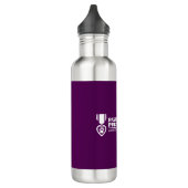 Geïsoleerde fles - Paars met witte Logo (Links)