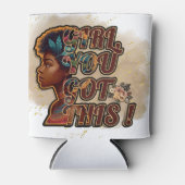 Geïsoleerde Koelbox - Meisje, je hebt dit! Blikjeskoeler (Voorkant)