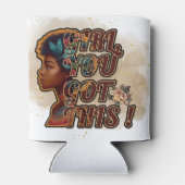 Geïsoleerde Koelbox - Meisje, je hebt dit! Blikjeskoeler (Achterkant)