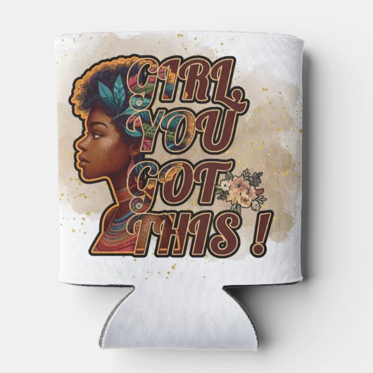 Geïsoleerde Koelbox - Meisje, je hebt dit! Blikjeskoeler (Achterkant)