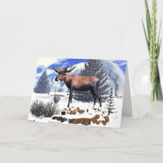 Geïsoleerde majesteit, feestdagen kaart