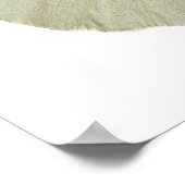 Geïsoleerde mannelijke grote witte vlinder poster (Hoek)