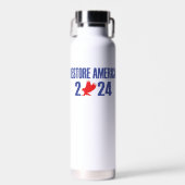 Geïsoleerde Restore America Waterfles (Voorkant)