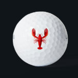 Geïsoleerde rode kreeft golfballen<br><div class="desc">Geïsoleerde rode kreeft</div>