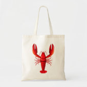 Geïsoleerde rode kreeft tote bag (Voorkant)